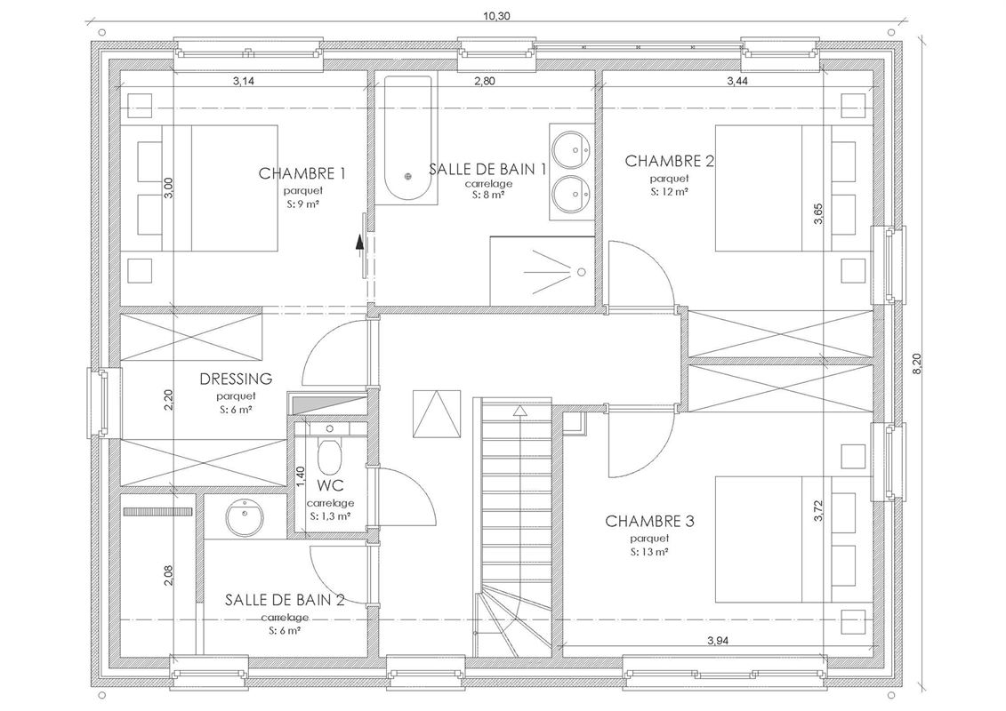 LOT 2 - Maison 4façades neuve - éco-intelligente!