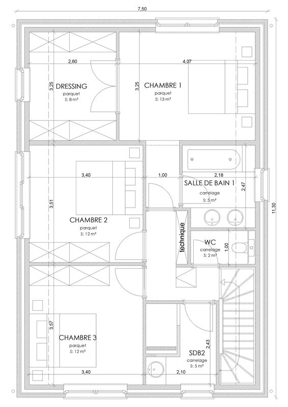 LOT 3 - Maison 4façades neuve - éco-intelligente!