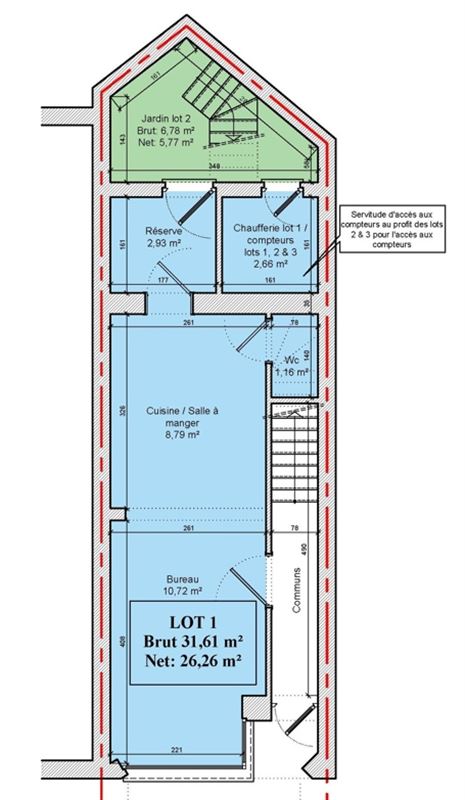 Espace bureau/commerce idéalement situé à Basse-Wavre!
