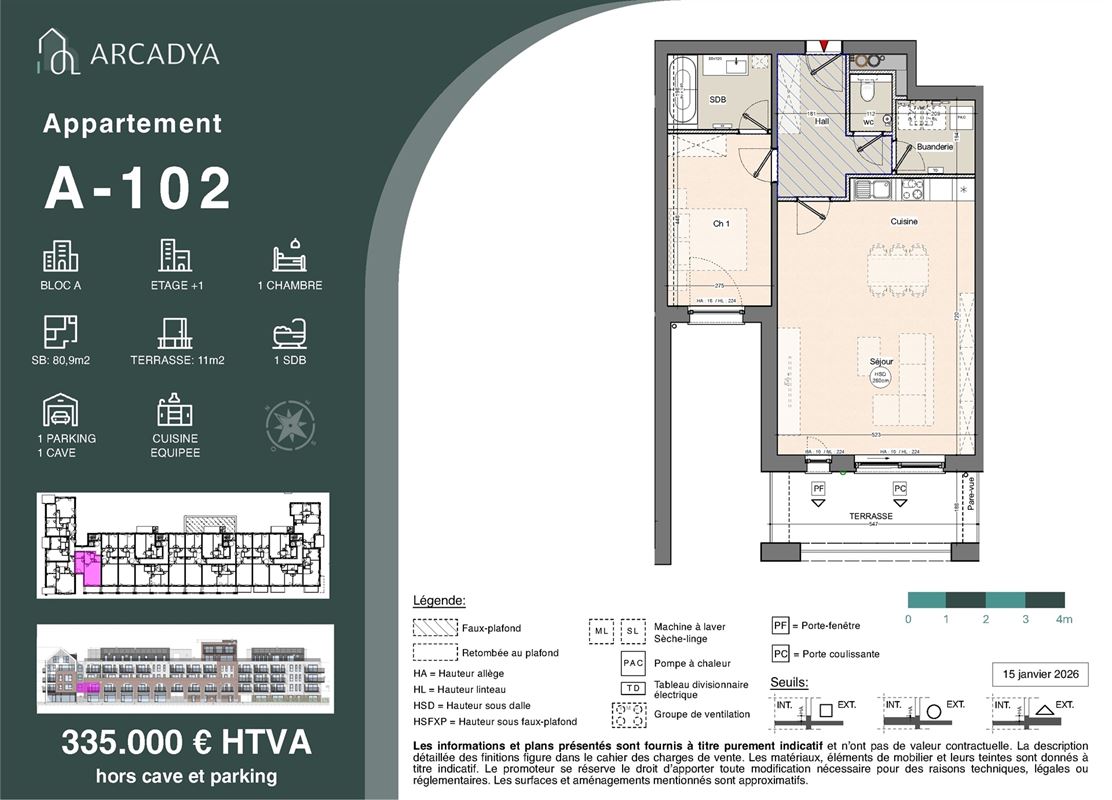 Arcadya A-102 - TVA 6% possible