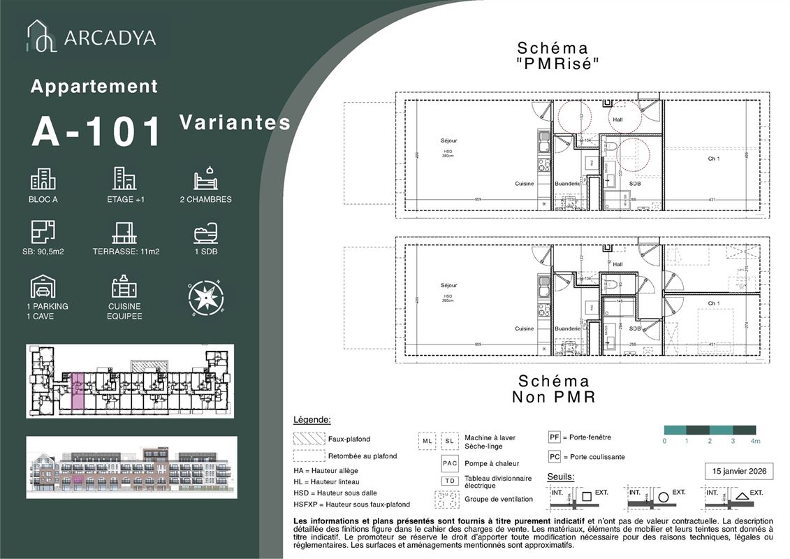 Arcadya A-101 - TVA 6% possible