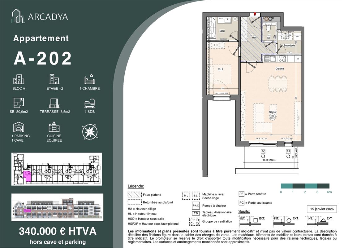 Arcadya A-202 - TVA 6% possible