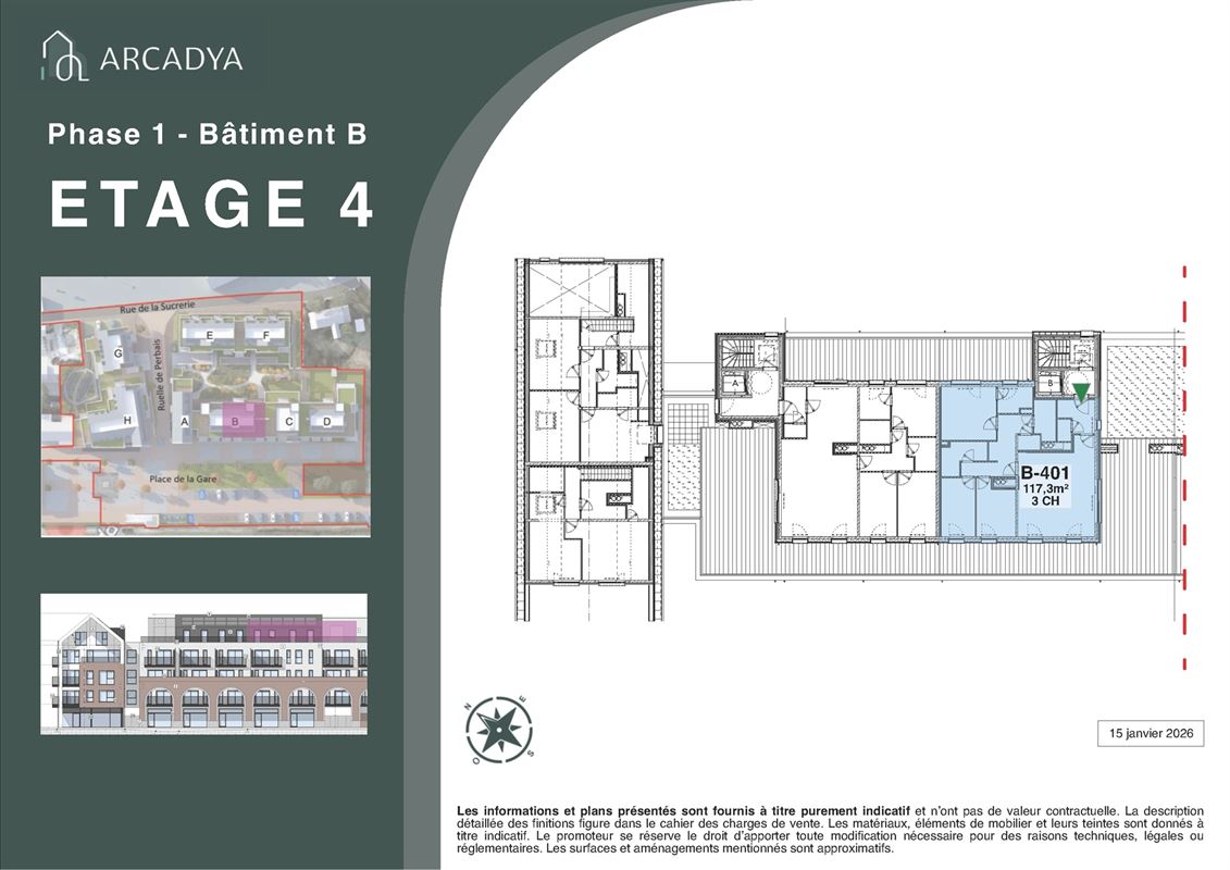 Arcadya - PENTHOUSE B401 - TVA 6% possible