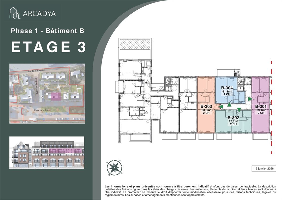 Arcadya B-303 - TVA 6% possible