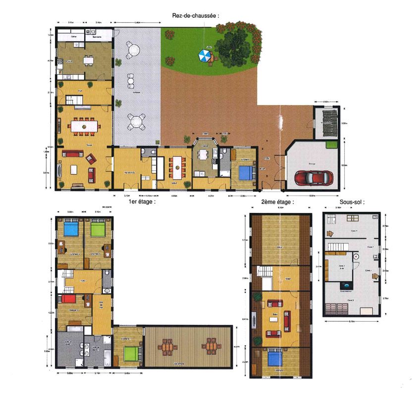 Superbe maison villageoise 6ch + appartement 1ch!