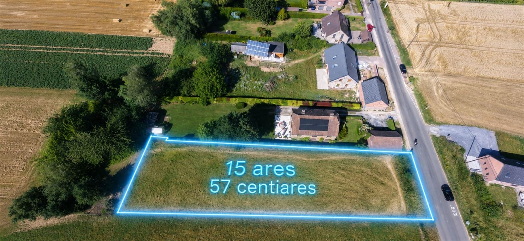 Terrain à bâtir de 15,57 ares !!