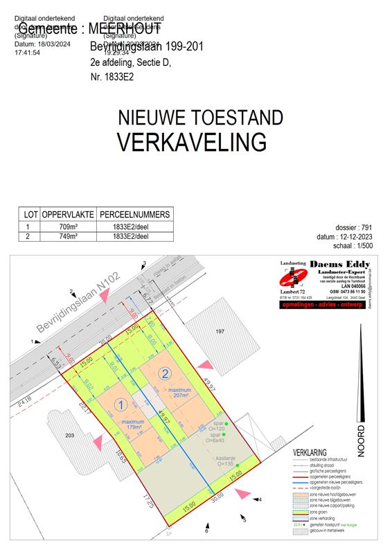 GOED GELEGEN BOUWGROND VAN 749M2 VOOR OPEN BEBOUWING