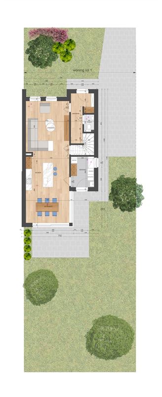 NIEUWBOUWWONING MET 3 SLAAPKAMERS UITERST RUSTIG DOCH CENTRAAL GELEGEN TE ZONHOVEN