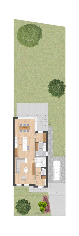 NIEUWBOUWWONING MET 3 SLAAPKAMERS UITERST CENTRAAL DOCH RUSTIG GELEGEN TE ZONHOVEN