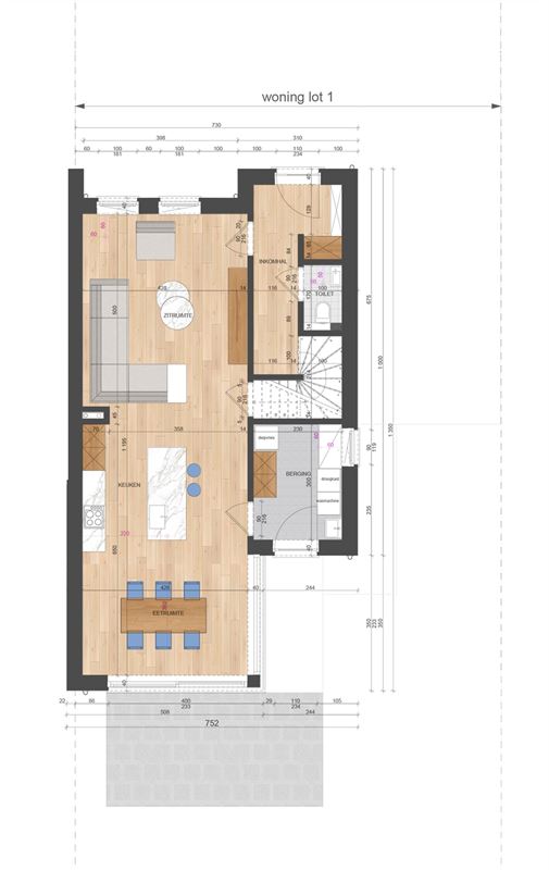 NIEUWBOUWWONING MET 3 SLAAPKAMERS UITERST RUSTIG DOCH CENTRAAL GELEGEN TE ZONHOVEN