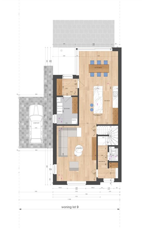 NIEUWBOUWWONING MET 3 SLAAPKAMERS UITERST CENTRAAL DOCH RUSTIG GELEGEN TE ZONHOVEN