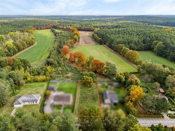 PRACHTIGE BOUWGROND OB 1380M2 TEGEN NATUURGEBIED