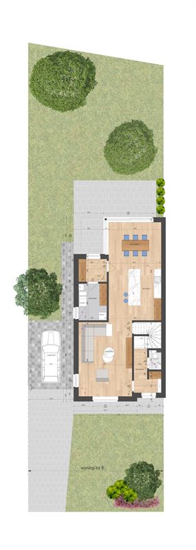 NIEUWBOUWWONING MET 3 SLAAPKAMERS UITERST CENTRAAL DOCH RUSTIG GELEGEN TE ZONHOVEN