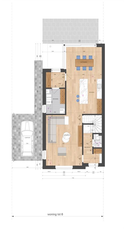 NIEUWBOUWWONING MET 3 SLAAPKAMERS UITERST CENTRAAL DOCH RUSTIG GELEGEN TE ZONHOVEN