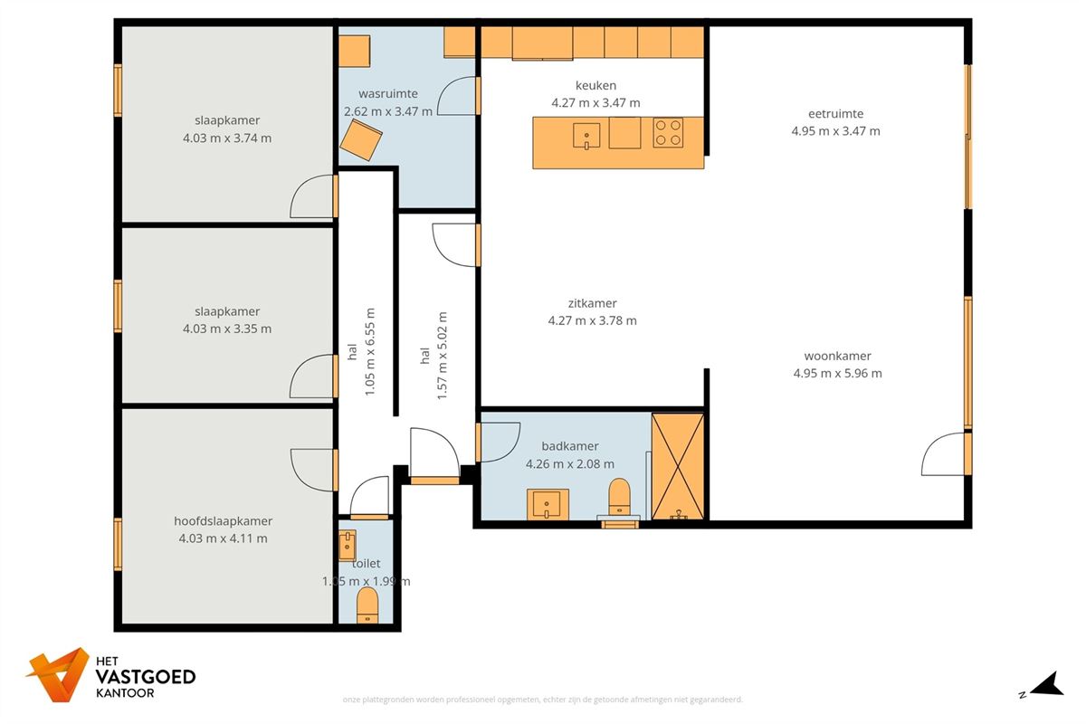 PERFECT ONDERHOUDEN GELIJKVLOERS APPARTEMENT MET 3 SLAAPKAMERS EN PRIVATE TUIN VAN 8A90CA TE KORSPEL