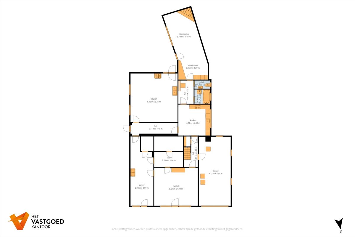 RUIME WONING MET 6 SLAAPKAMERS VLAK BIJ KOERSEL CENTRUM