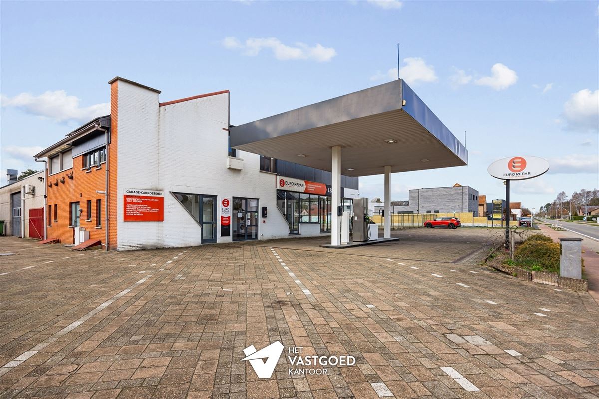OVER TE NEMEN GARAGE (800M²) EN TANKSTATION GELEGEN OP EEN PERCEEL VAN 2727M² TE HAM