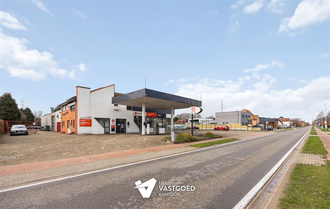 OVER TE NEMEN GARAGE (800M²) EN TANKSTATION GELEGEN OP EEN PERCEEL VAN 2727M² TE HAM