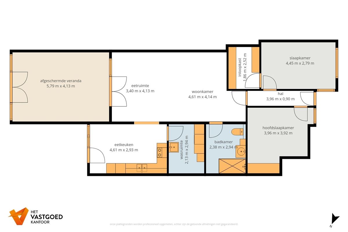 PERFECT ONDERHOUDEN GELIJKVLOERS APPARTEMENT (135M²) MET 2 SLAAPKAMERS + DRESSING EN TERRAS TE LAAKDAL