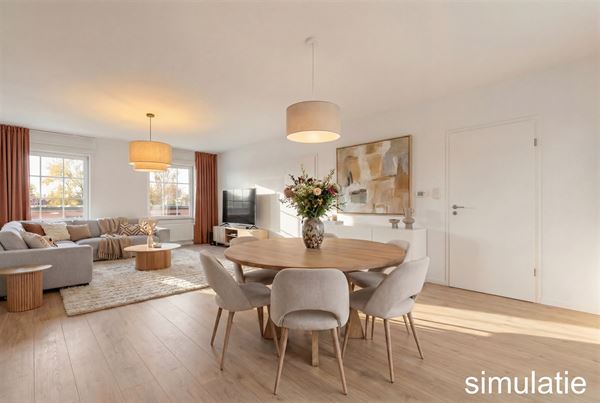 ZEER RUIM EN LICHTRIJK DUPLEX APPARTEMENT (149M²) MET 2 SLAAPKAMERS EN LEUKE VERANDA MET 2 TERRASSEN TE LAAKDAL