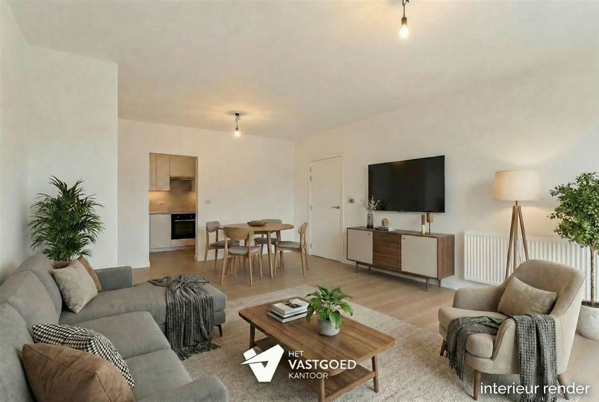 VOLLEDIG GERENOVEERD APPARTEMENT (65M²) MET 1 SLAAPKAMER, AUTOSTAANPLAATS EN GARAGEBOX TE HEUSDEN-ZOLDER