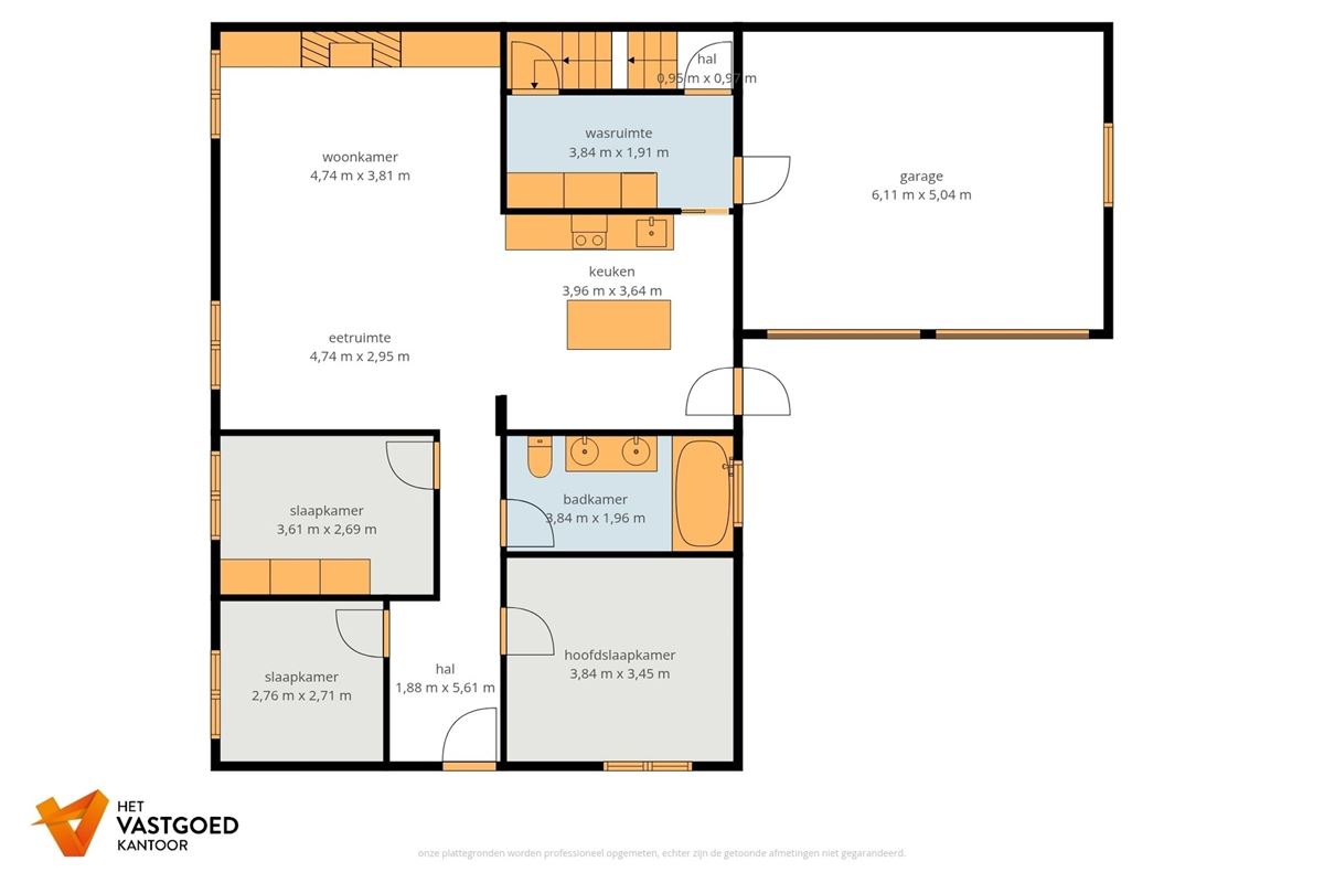 RECENT GERENOVEERDE WONING MET 3 SLAAPKAMERS OP PERCEEL VAN 7A 85CA OP CENTRALE LIGGING TE BERINGEN