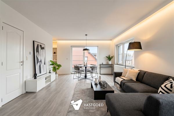 INSTAPKLAAR DUPLEX APPARTEMENT (127M²) MET 2 SLAAPKAMERS EN AUTOSTAANPLAATS TE BERINGEN