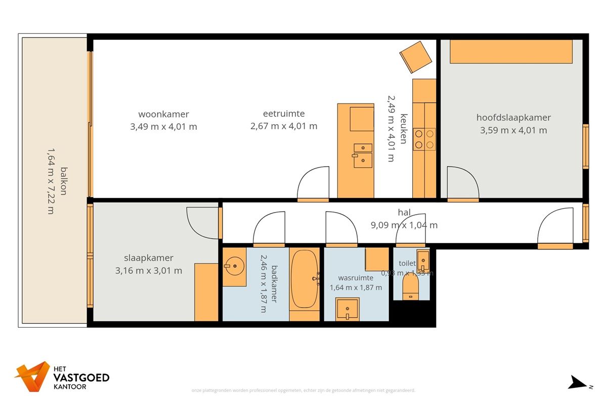 GEZELLIG APPARTEMENT MET 2 SLAAPKAMERS, RUIM TERRAS EN OVERDEKTE AUTOSTAANPLAATS TE BERINGEN