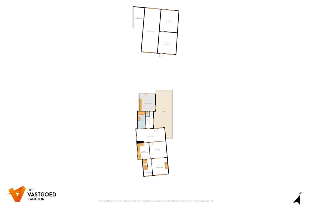 WONING MET POTENTIEEL EN CA 90M2 BIJGEBOUWEN OP MOOIE LIGGING