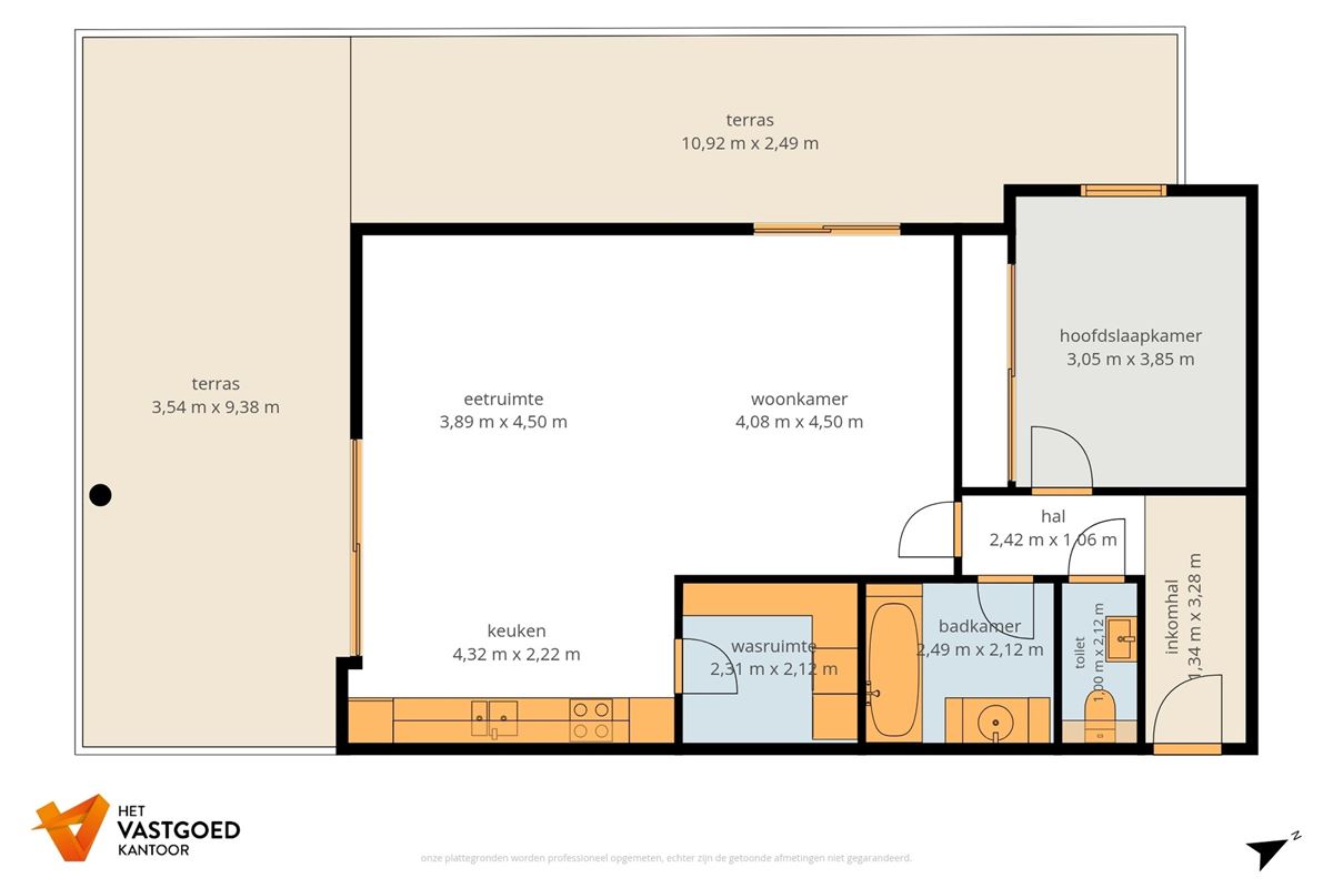 PRACHTIG GELEGEN GELIJKVLOERS APPARTEMENT (80M²) MET 1 SLAAPKAMER EN ZEER RUIM TERRAS AAN DE KEMPISCHE KAAI TE HASSELT