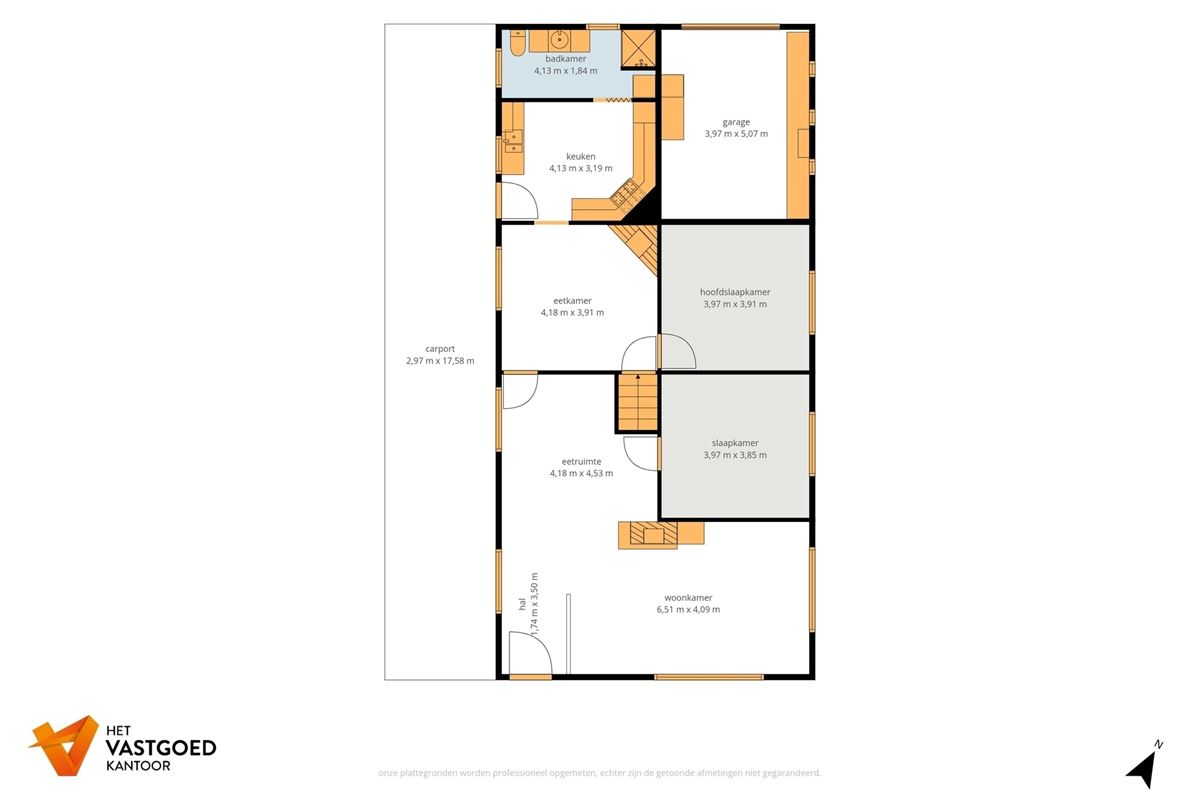 INSTAPKLARE, GELIJKVLOERSE WONING NABIJ CENTRUM
