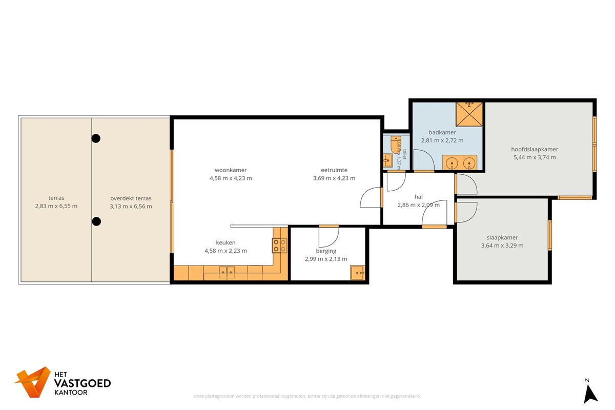 RUIM 2 SLAAPKAMER APPARTEMENT MET ZICHT OVER DE GEMEENSCHAPPELIJKE TUIN