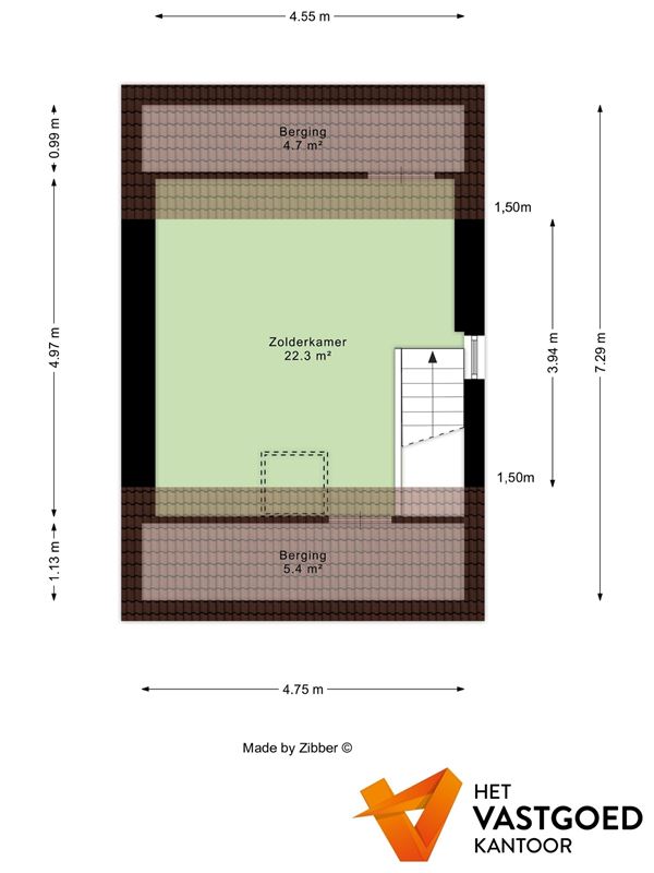 PERFECT ONDERHOUDEN WONING MET 3 SLAAPKAMERS + GARAGE OP PERCEEL VAN 5A62 TE BERINGEN