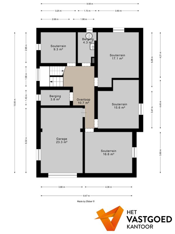 KARAKTERVOLLE OB INGENIEURSWONING MET 7 SLAAPKAMERS OP PERCEEL VAN 39 ARE