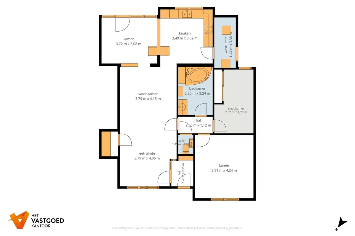 GELIJKVLOERS APPARTEMENT MET STAANPLAATS EN AFGESLOTEN GARAGE TE BERINGEN