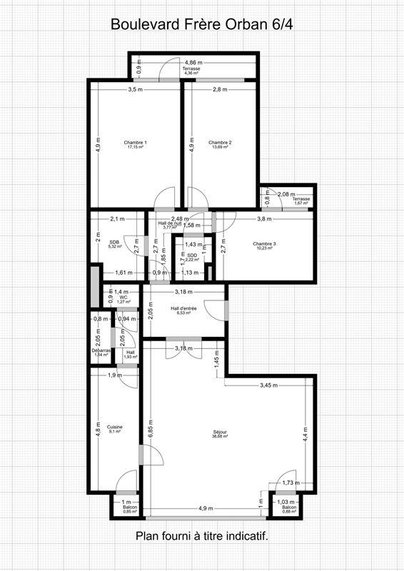 Image 19 : Appartement à 4000 LIÈGE (Belgique) - Prix 1.200 &euro;