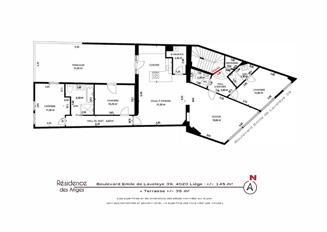 Image 27 : Appartement à 4020 LIÈGE (Belgique) - Prix 2.350 &euro;