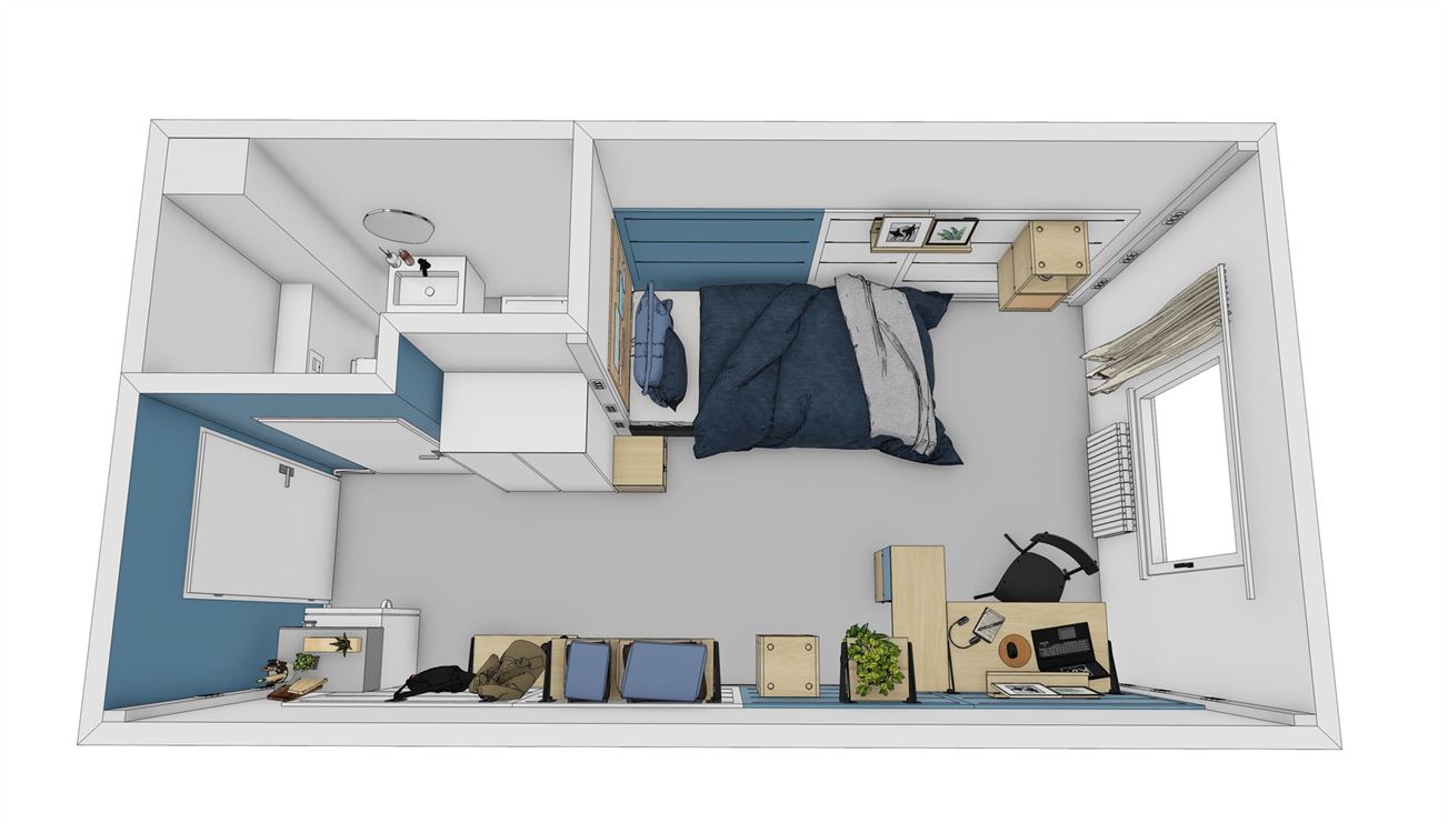 Chambre - kot à BRUXELLES (1 chambre)