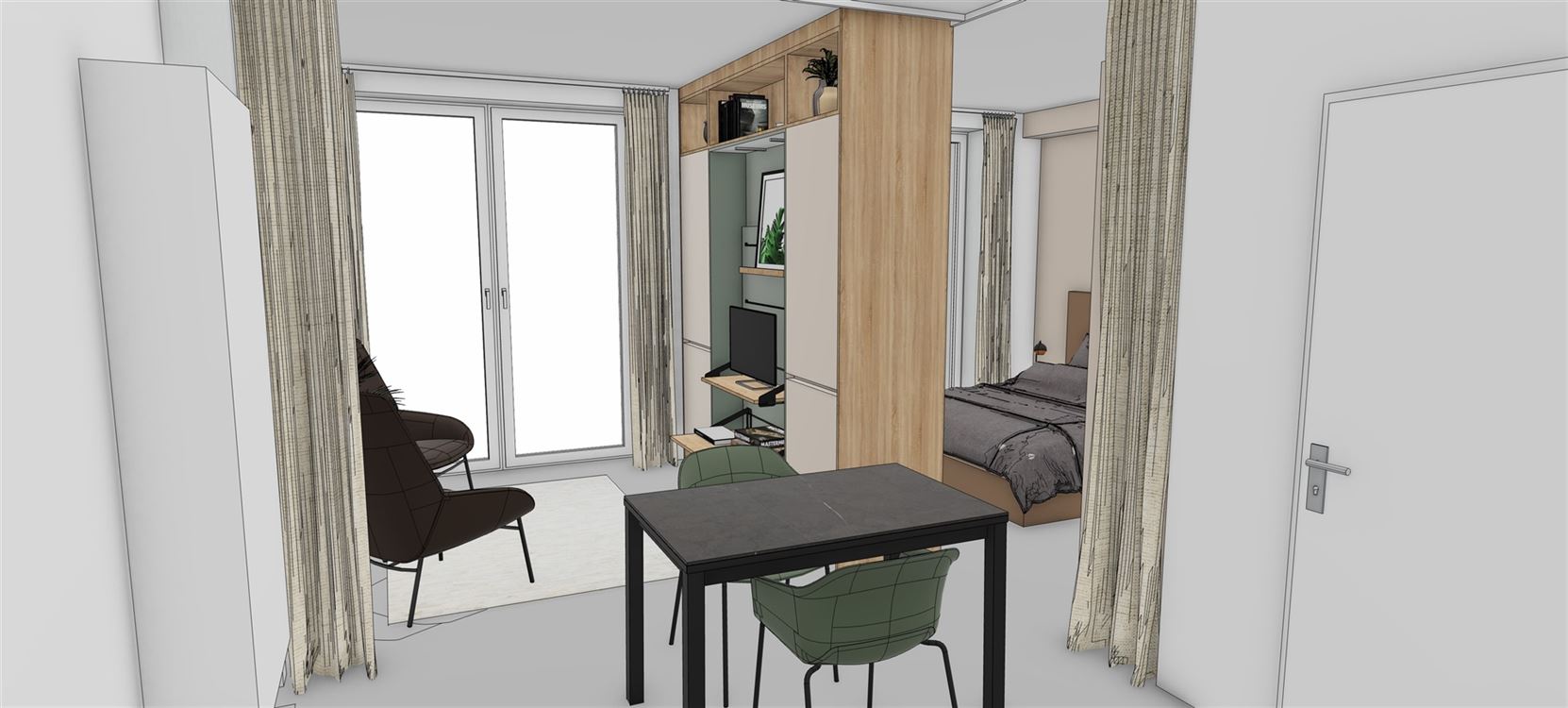 Mini-flat à BRUXELLES (1 chambre)