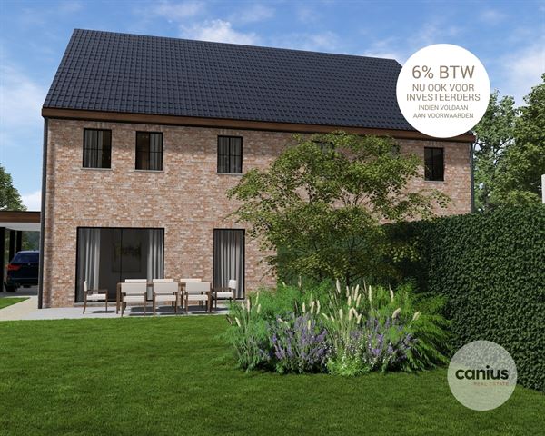 LANDELIJKE NIEUWBOUWWONING MET 4 SLPKS