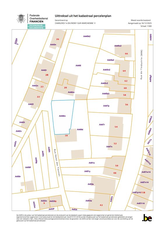 Terrain à bâtir à MONT-SUR-MARCHIENNE (0 chambre)