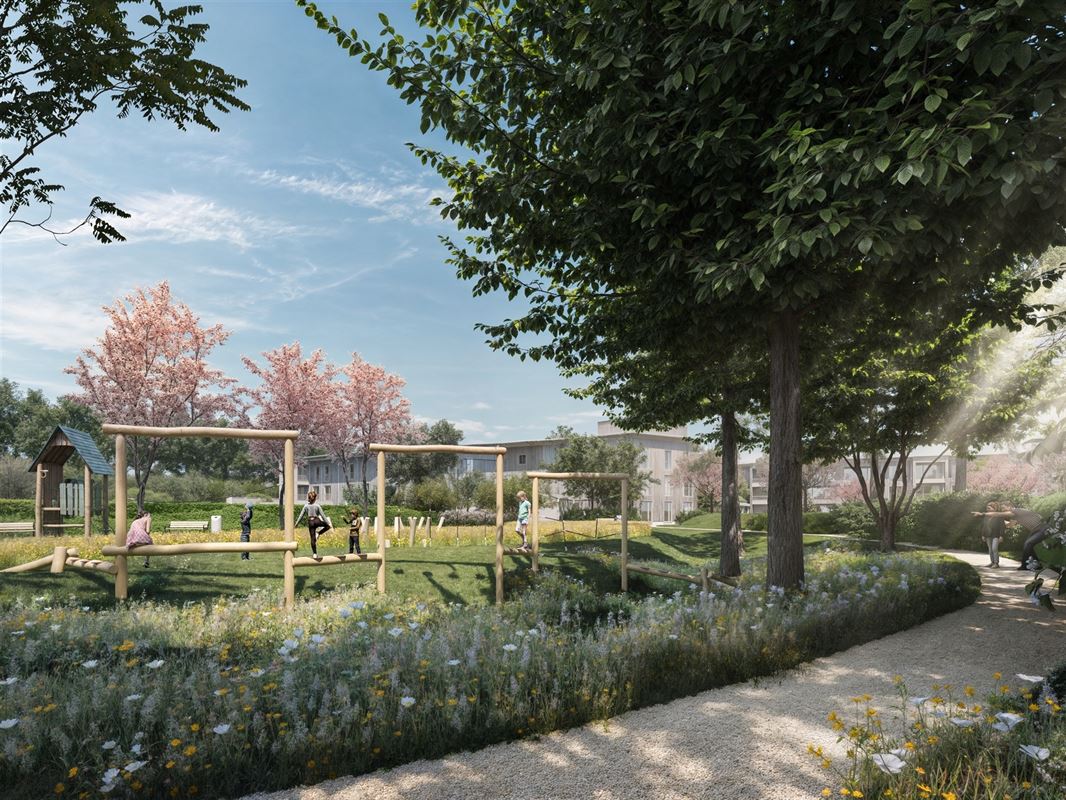 Gelijkvloers appartement met tuin en twee terrassen