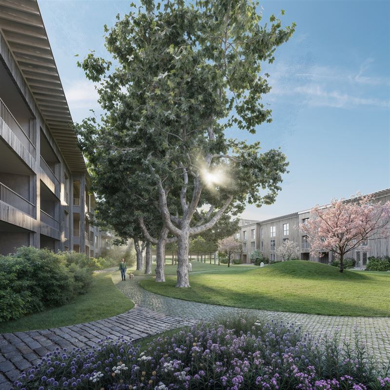 Gelijkvloers appartement met tuin en twee terrassen