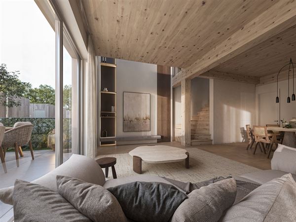 Gelijkvloers appartement met tuin en twee terrassen