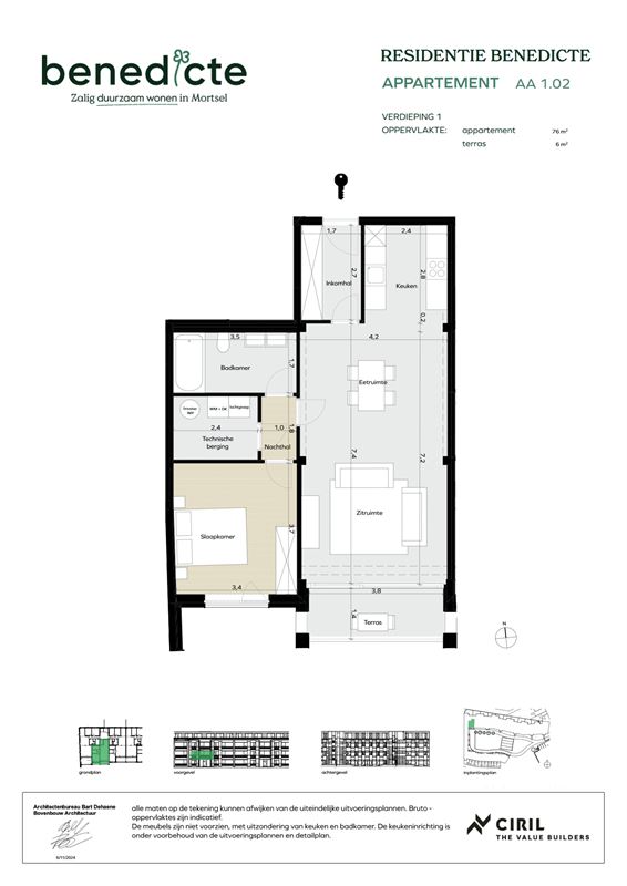 Appartement met terras