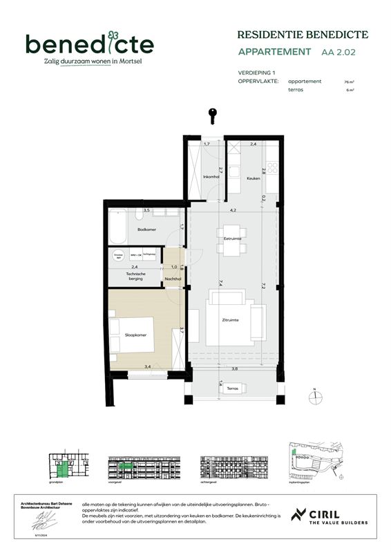 Appartement met terras