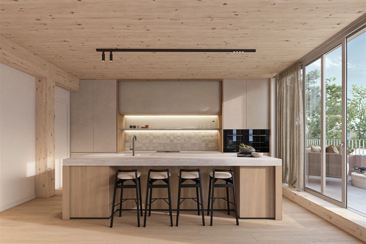 Gelijkvloers appartement met tuin en twee terrassen