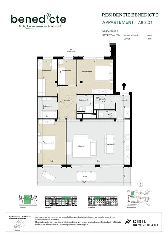 Penthouse met terras