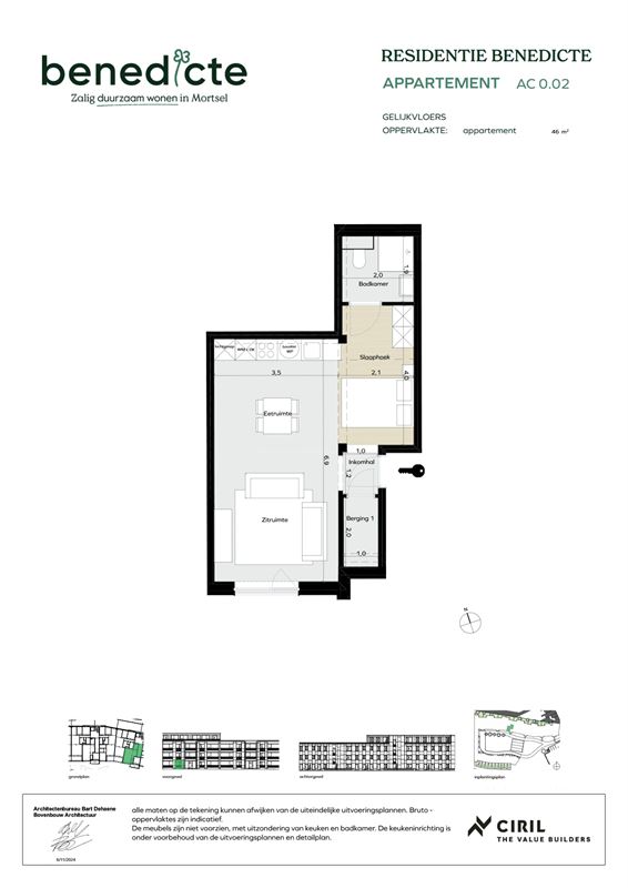 Gelijkvloerse studio