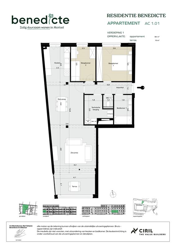 Appartement met terras